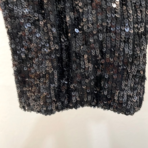 ZADIG & VOLTAIRE Black Beaded Sequins Long Sleeve Bell Wrist Nwt Size M - Picture 4 of 12